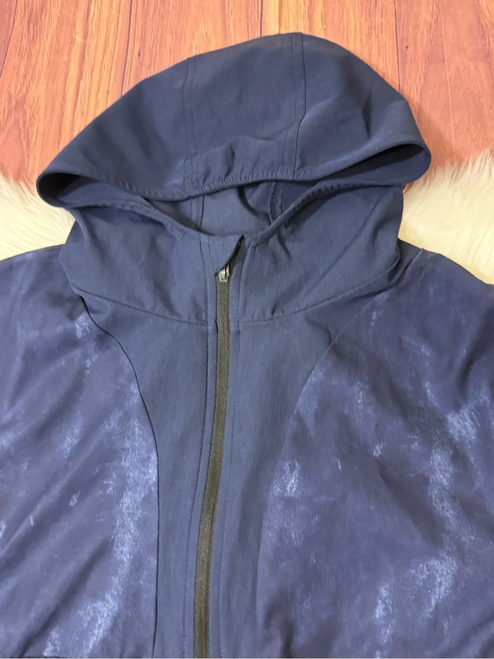 Carter’s Navy Hooded Quarter-Zip Windbreaker- Boys Size 10